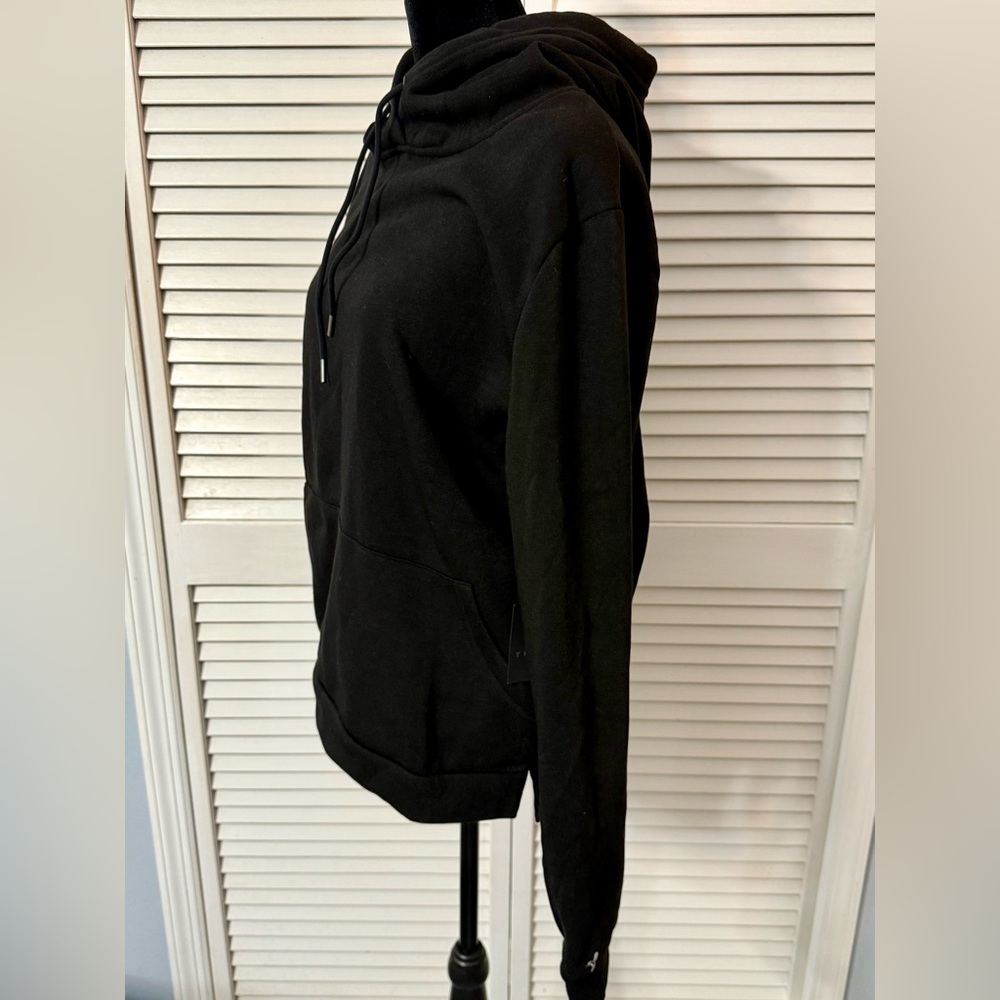 Troop Womens Sustainable Black Hoodie Pullover Sweatshirt XL WFLT001 NWT - Picture 3 of 6